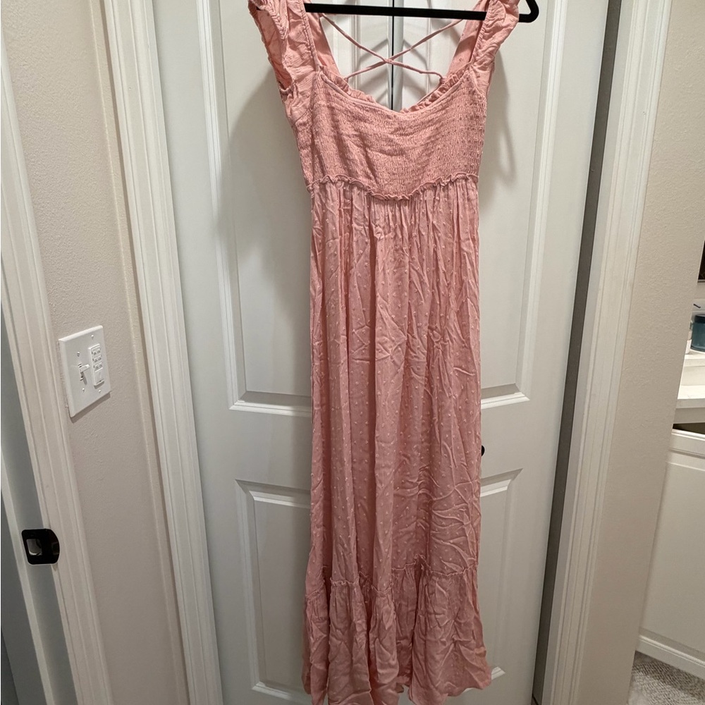 Blush Pink Maternity Maxi Dress - Shop Neighbor